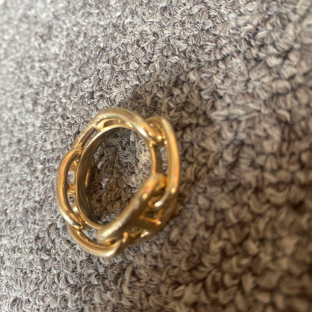 エルメス スカーフリング シェーヌダンクル スカーフリング ゴールド