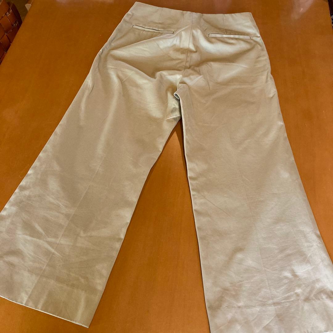 【美品】MADISON BLUE マディソンブルー★ベージュ ワイドパンツ 02
