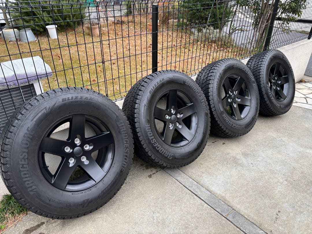 JL/JKラングラー 純正ホイール+スタッドレスタイヤ　4本セット