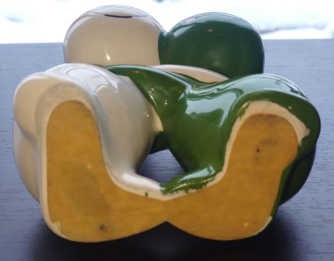 主観 無版権　ムーミン ＆ノンノン　陶器貯金箱　ネット検索しても唯一無二