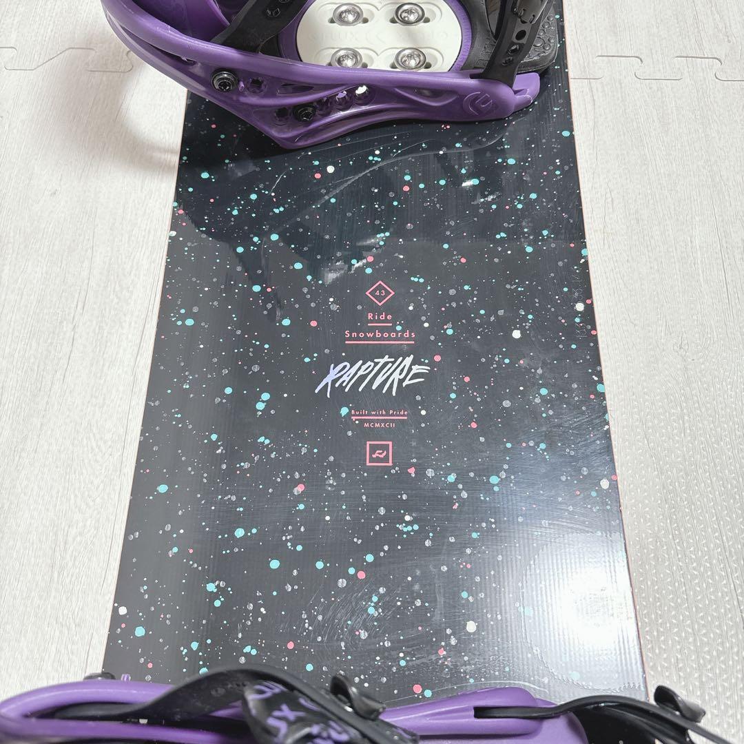 RIDE RAPTURE 143 FLUX Sサイズ スノーボード ビンディング