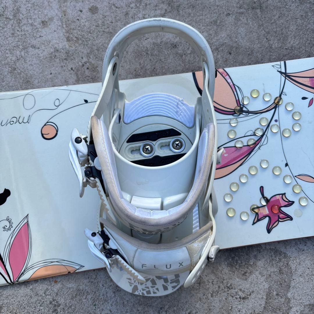 FLUX 花柄ビンディング ホワイト