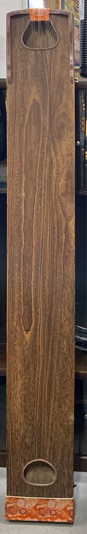 13弦お琴 並甲 すだれ彫り 舌に蒔絵の音色の良い