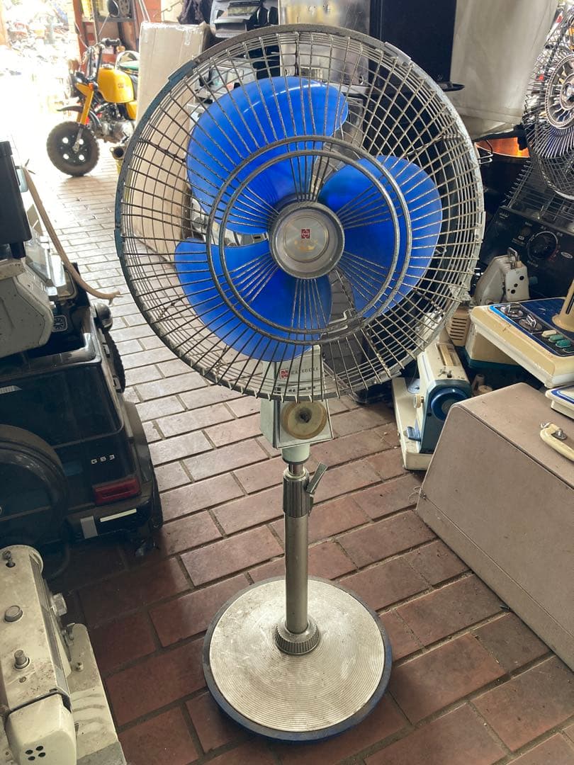 王冠付きナショナルf-30vrレトロ扇風機 ジャンク