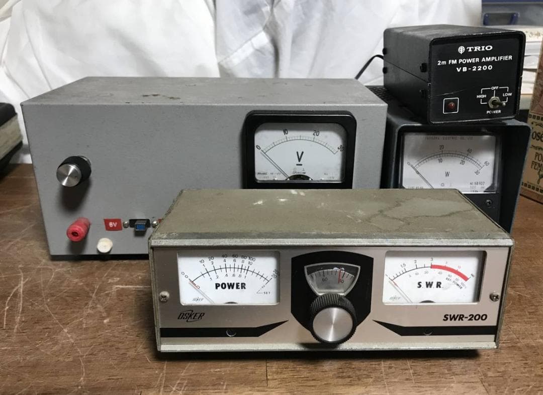トリオ2m FM POWER AMPLIFIER他 無線機周辺機器 4台 現状品