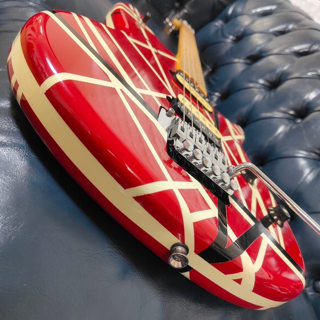 EVHタイプ フランケン仕様 ギター ノーブランド MUSIC MANバッグ付き