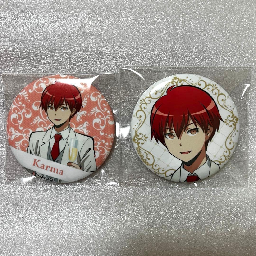 暗殺教室 赤羽業 缶バッジ ダッシュストア 白スーツ