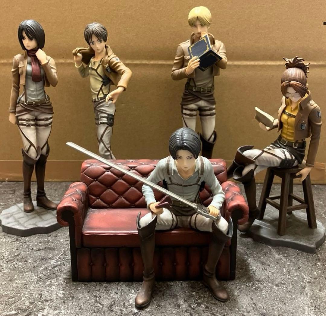 進撃の巨人 フィギュア 5体セット 一番くじ 2014年当時物