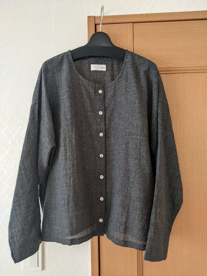 HUIS 遠州織物　ウォッシャブルウールカーディガン704