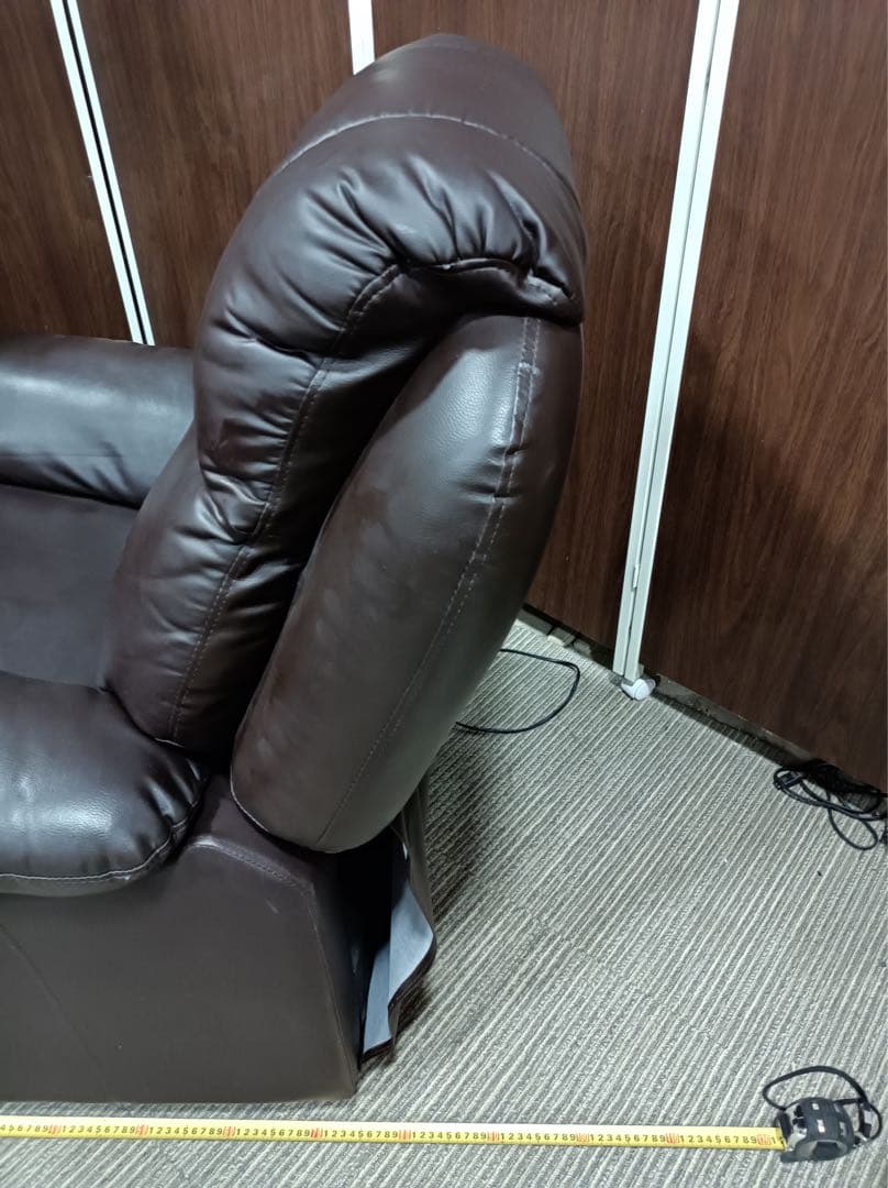 八6402【SHIFFON】シフォン 電動リクライニングソファ(キャスター付)