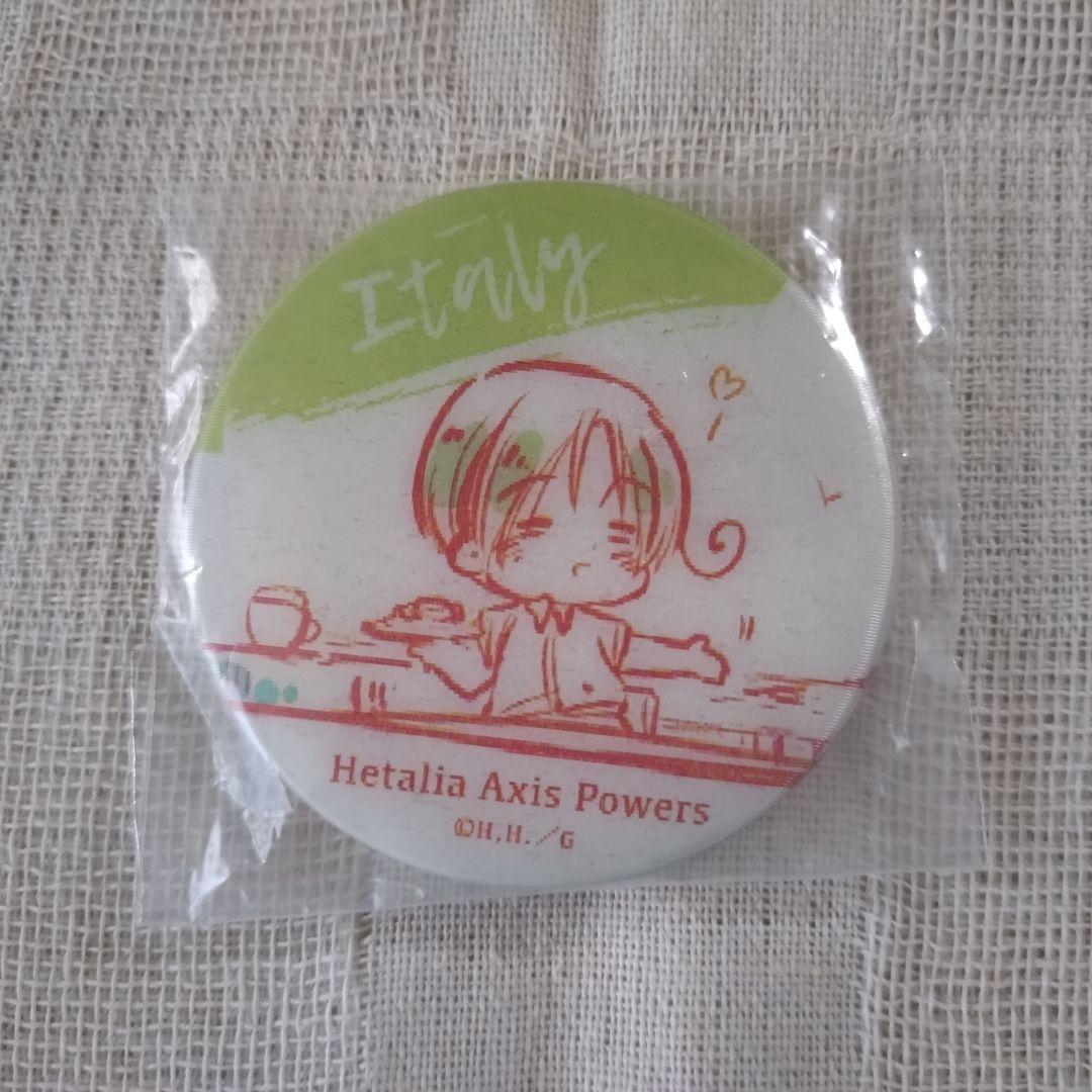 ヘタリア　イタリア　チェンジング缶バッジ　お国柄だよっ！　アニメガ