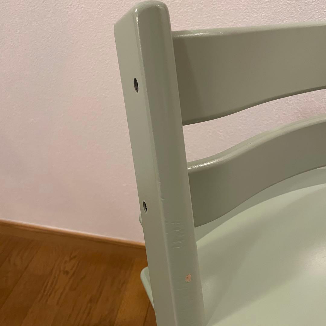 ストッケ　トリップ トラップ　ベビーチェア+ベビーセット+トレイ付　モスグリーン