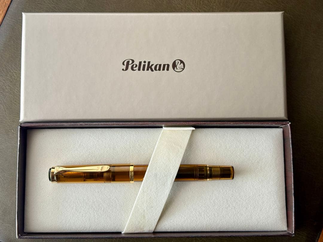 PELIKAN/ペリカン2014特別生産品M200万年筆 コニャック B（太字）