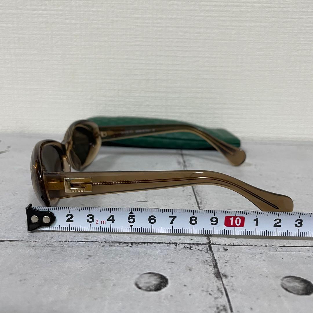 グッチ　Gロゴ　ヴィンテージ　サングラス　オーバル フルリム　クリアブラウン