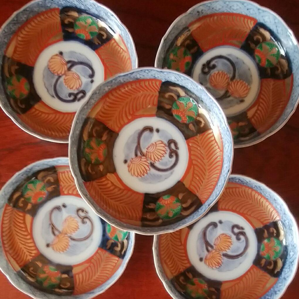 122 伊万里焼　皿　3寸皿　5客