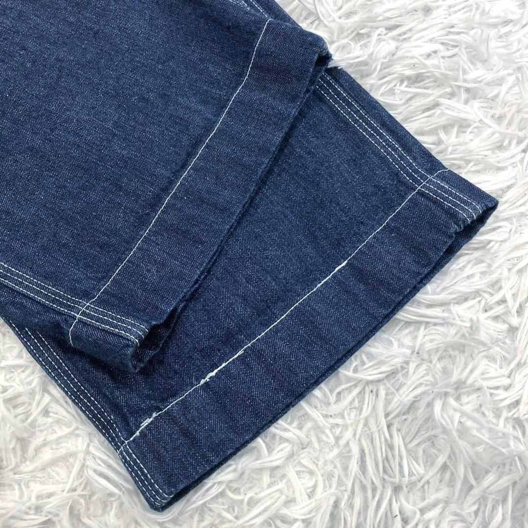 Snap-on　stp　ツナギ　デニム　機能的　ベルトループ　ダブルジップ　M