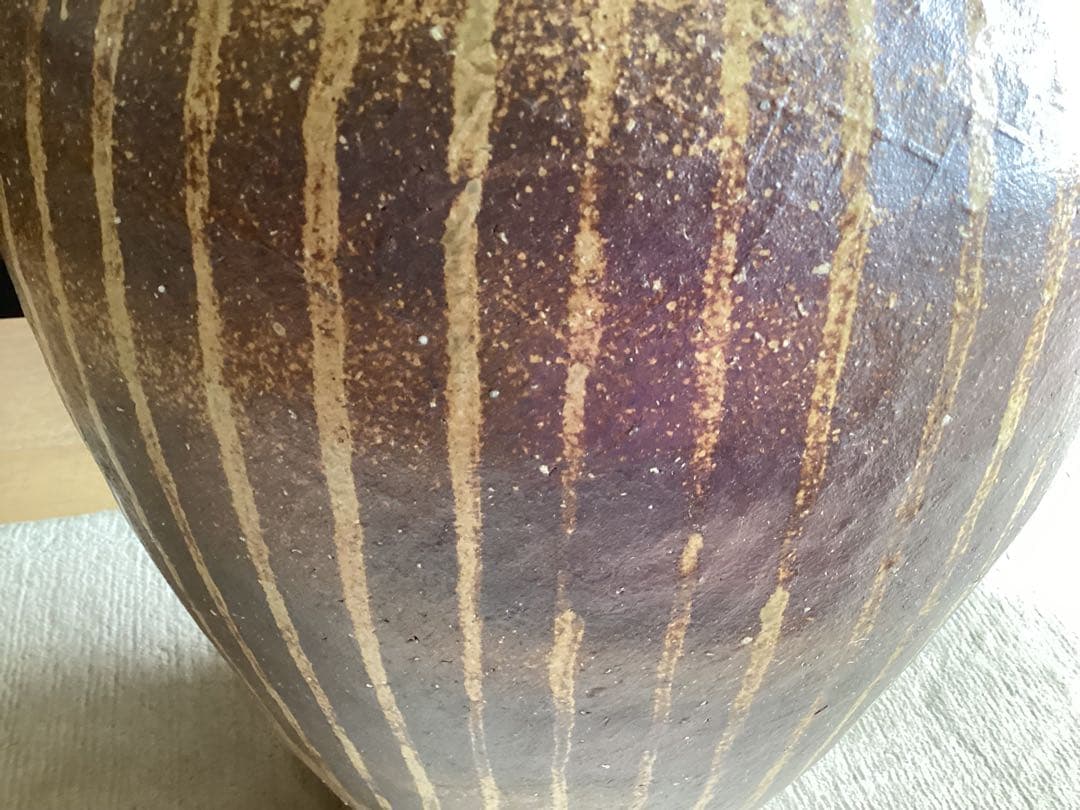 大壺　傘立て 小鹿田焼 刷毛 庭　壺　風情　陶器 大甕　甕　水甕　インテリア