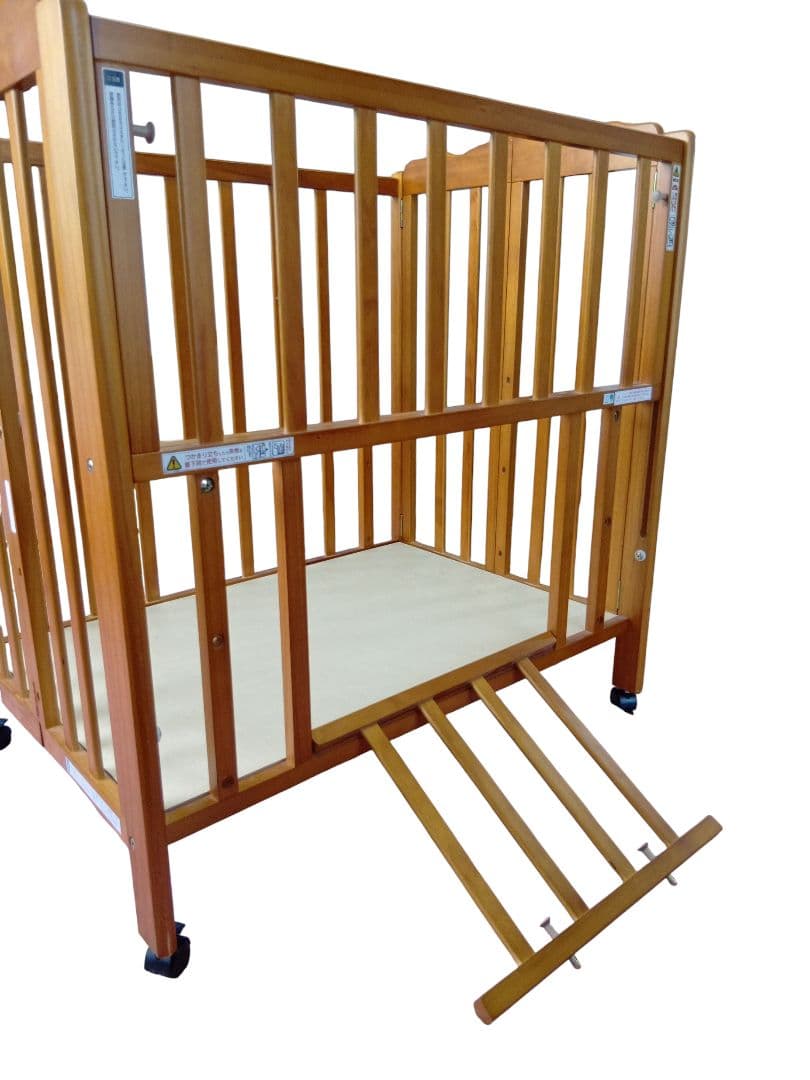 大和屋　yamtoya パタン　ミニベビーベッド キャスター付き　折り畳みベッド