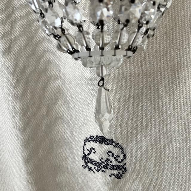 フランスアンティーク◆バッグシャンデリア小さめ＃雅姫さん家具ミラー棚オクトゴナル