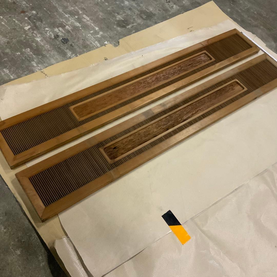 木製欄間　建具 らんま　2枚