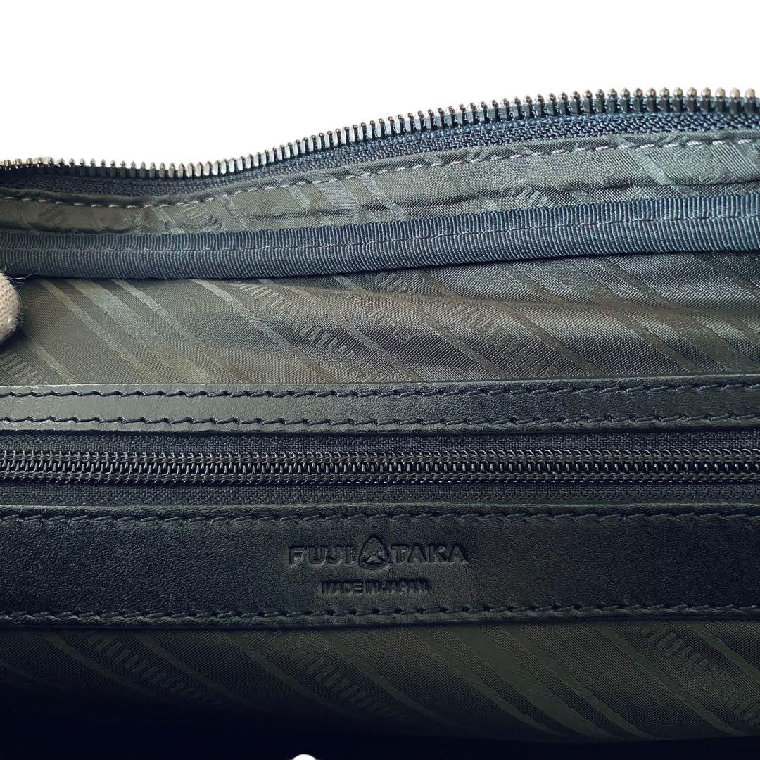 FUJITAKA フジタカ【美品】2WAY レザー ブリーフケース ブラック