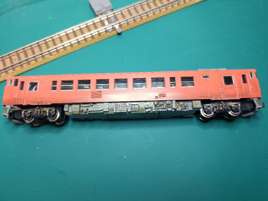 待避線レイアウト キハ40M車 パワーユニット 電動ポイント 駅舎付　フルセット