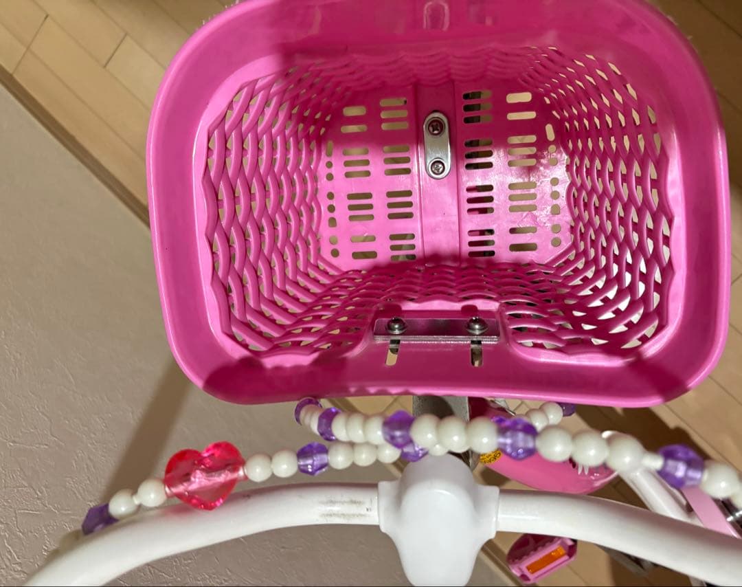 ココ　(お引き取り限定)ミニーマウス子供用自転車 ピンク18 美品