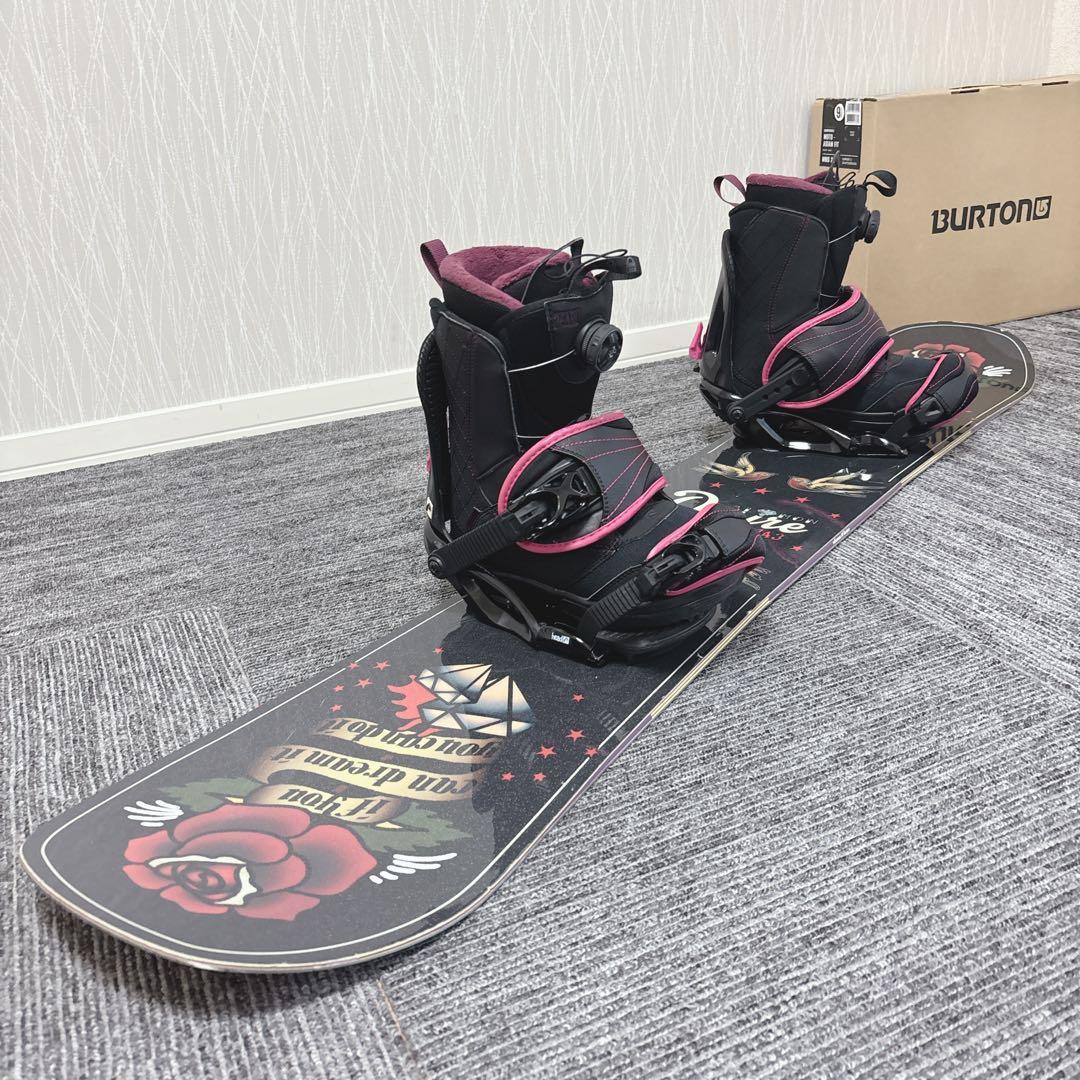 超豪華❗️サロモン/HEAD レディース スノーボードセット★143cm+ブーツ付