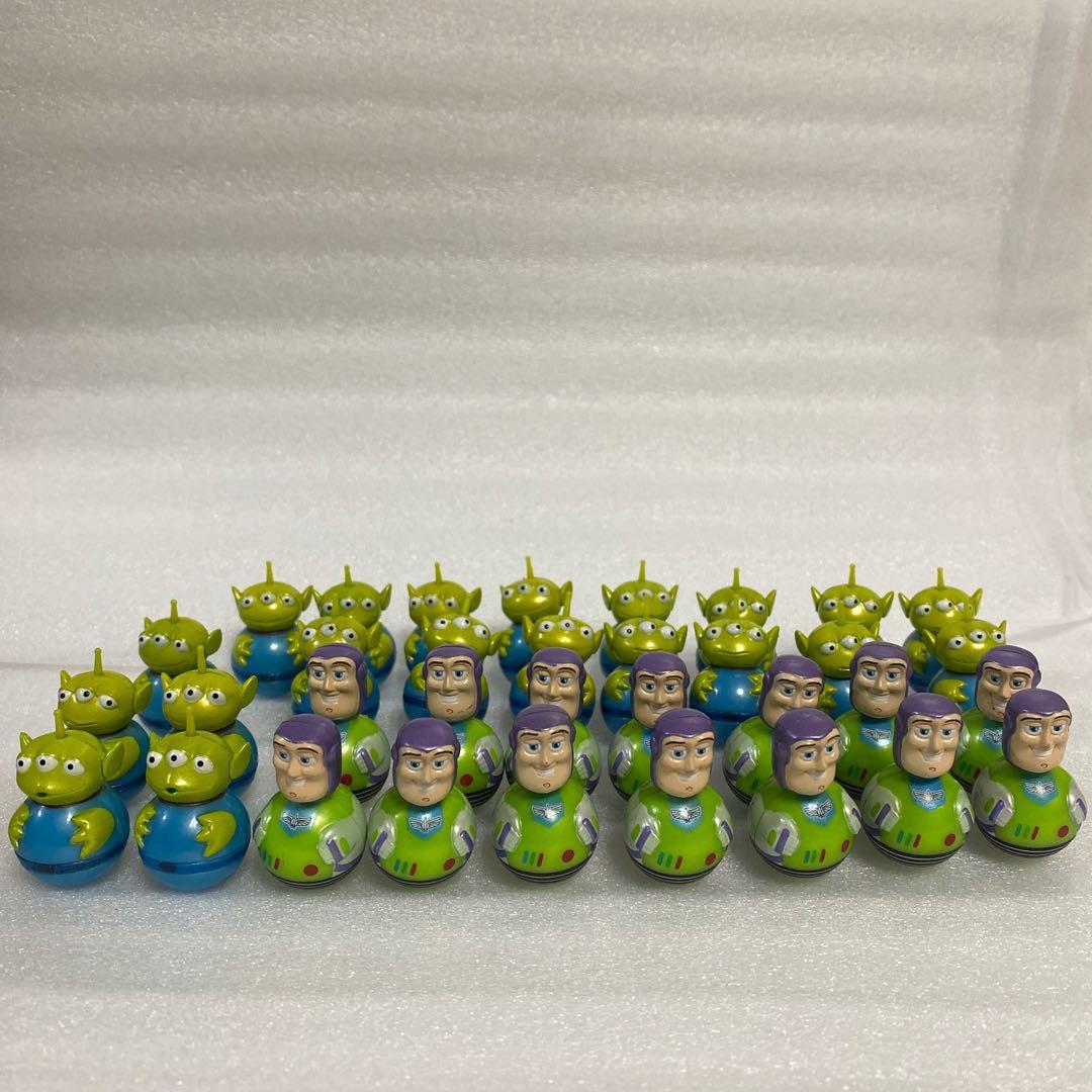 トイストーリー　バズ　リトルグリーンメン　起き上がり小法師 34個セット