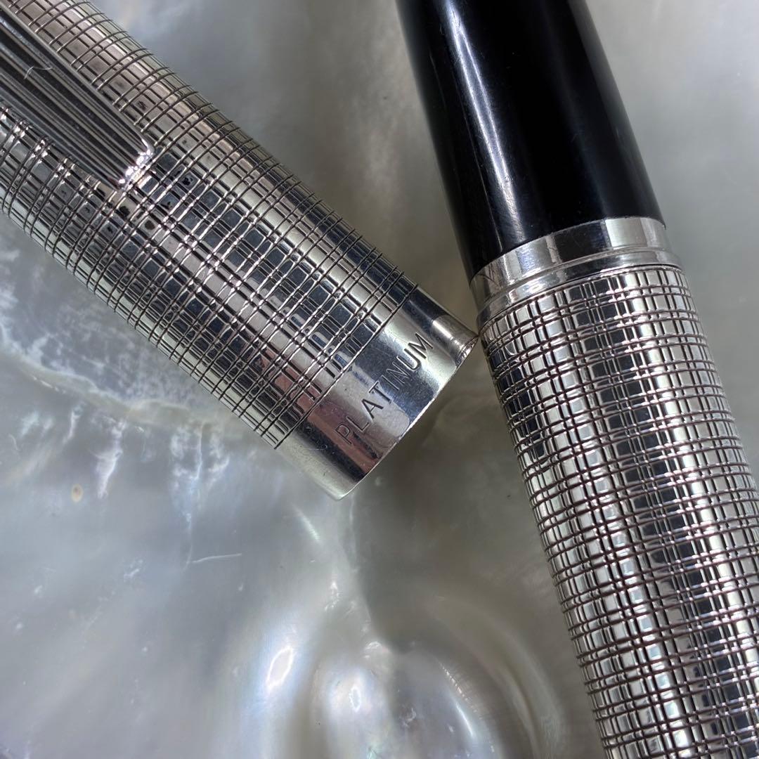プラチナ万年筆 PLATINUM　1stプラチナ 　軸銀製　プラチナプラチナ