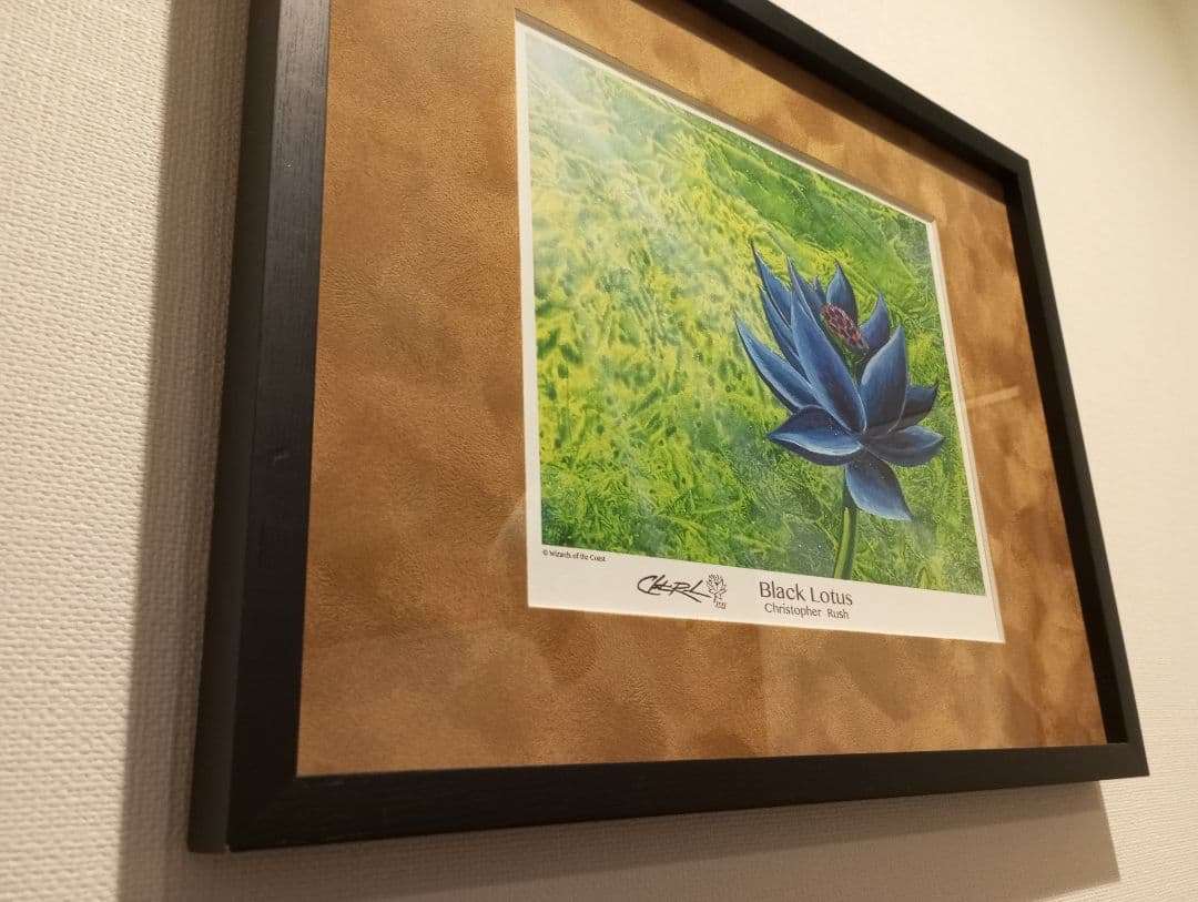 Black Lotus アートプリント 額付き