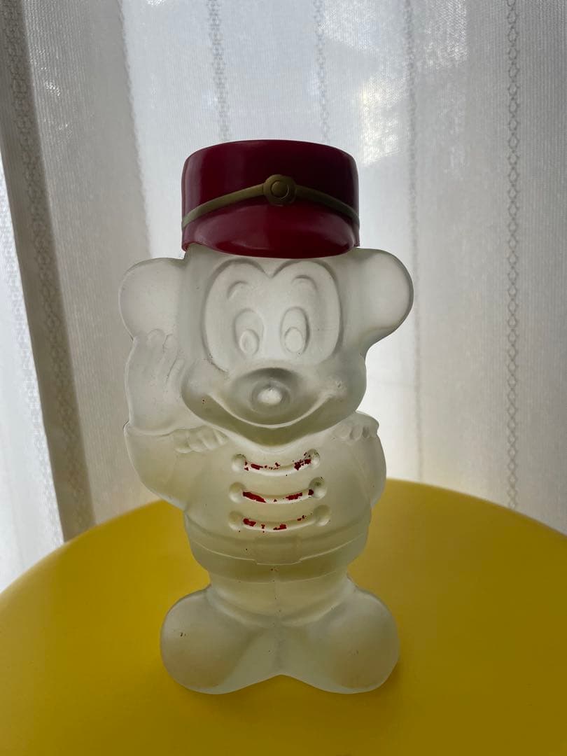 【レトロ】ミッキーマウス 瓶　ガラス製 フィギュア ランプ　ディズニー