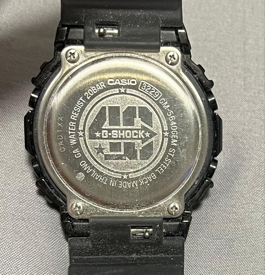 CASIO G-SHOCK デジタル腕時計 黒 40周年記念 マルチカラー