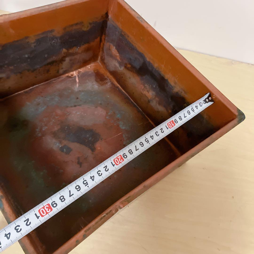 囲炉裏　木製　火鉢　火箸　灰付き　アンティーク　囲炉裏テーブル　古民具 蓋つき