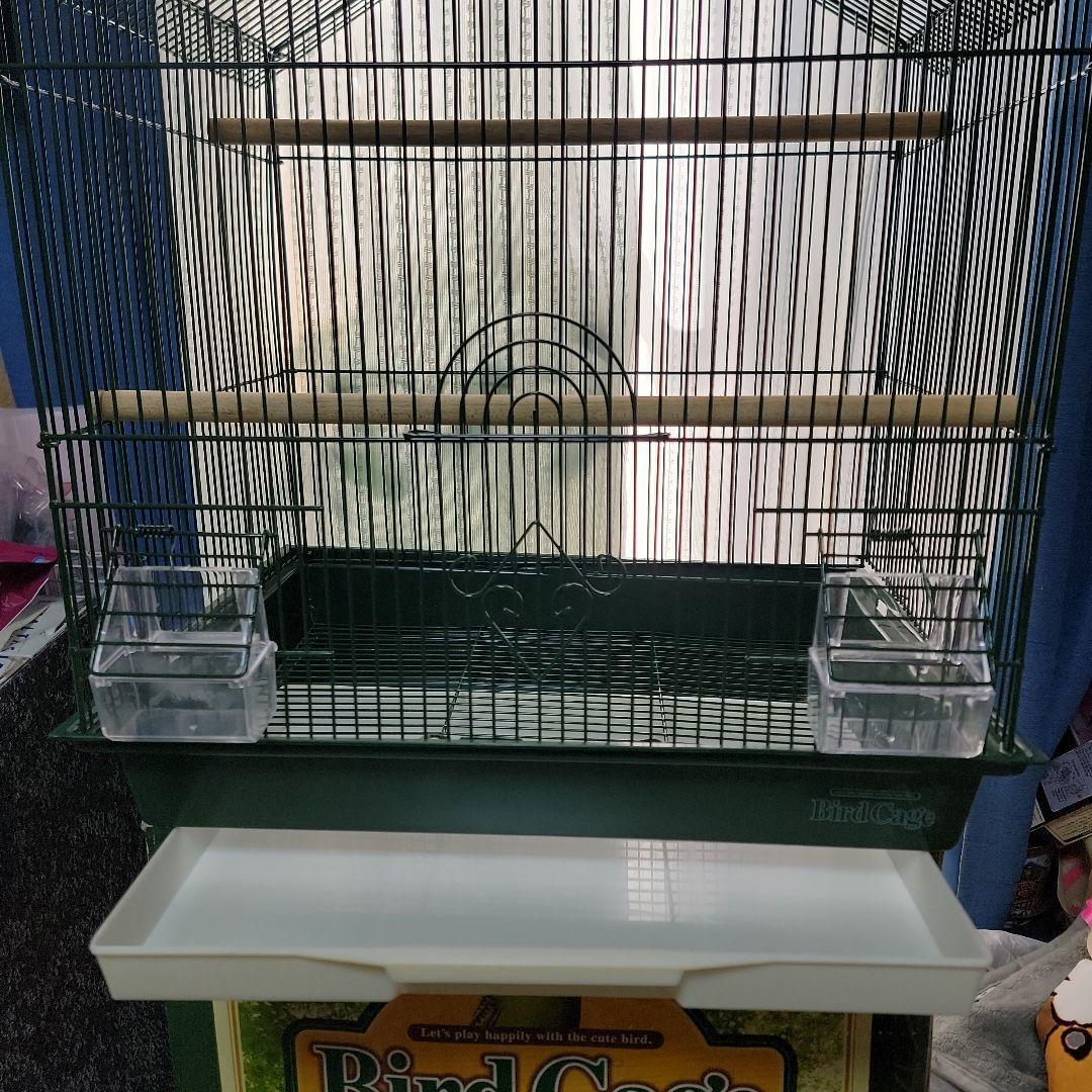 【新古品】希少 バードゲージ 鳥かご 家型L 緑 ディスワン株式会社