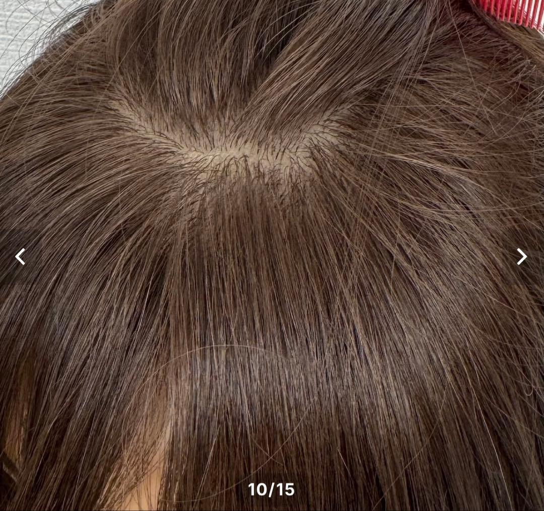 百合子ウィッグ人毛100%・ズレないバンド、絶壁サポートパッド　3点セット