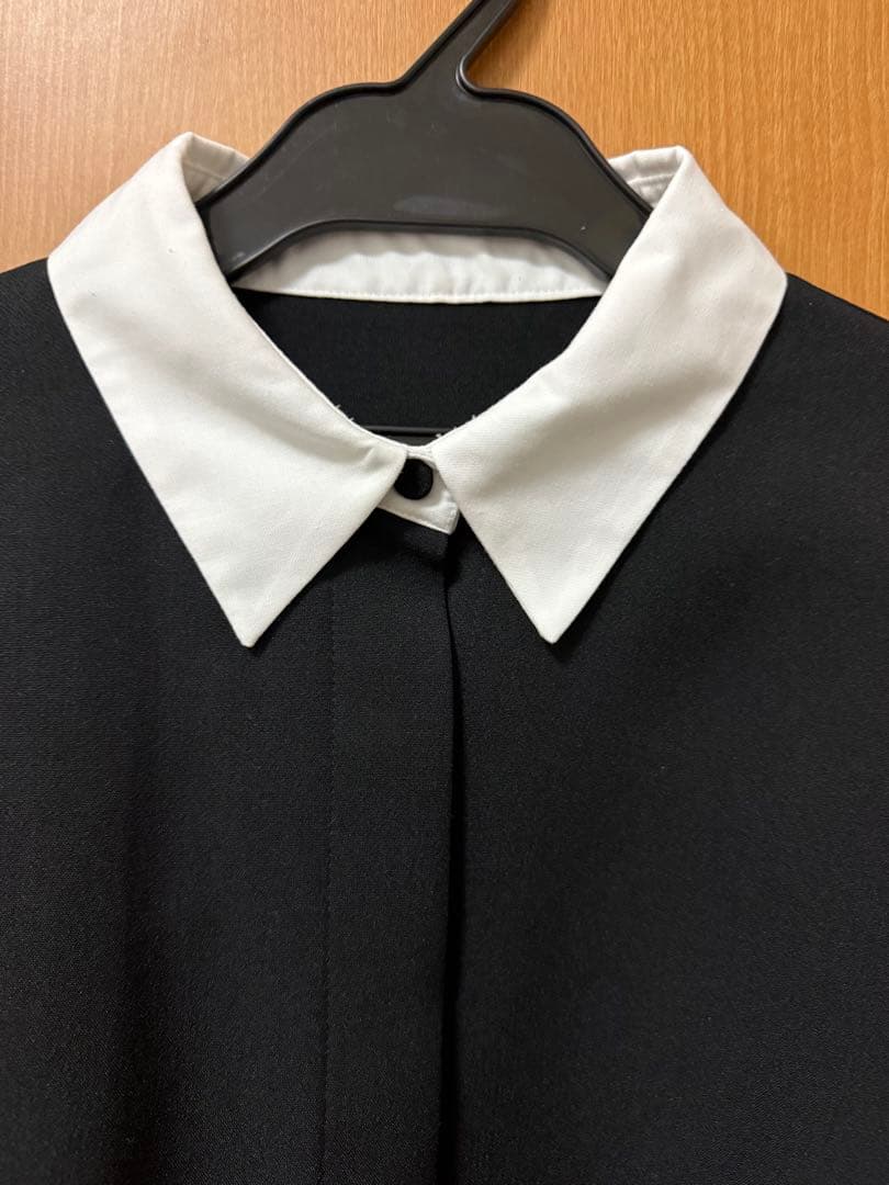 正規品machatt マチャット　ダブルクロスバイカラードレス　ブラック