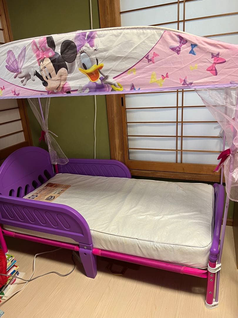 【ゾウさん】デルタ ディズニー キャノピー付き幼児用ベッド