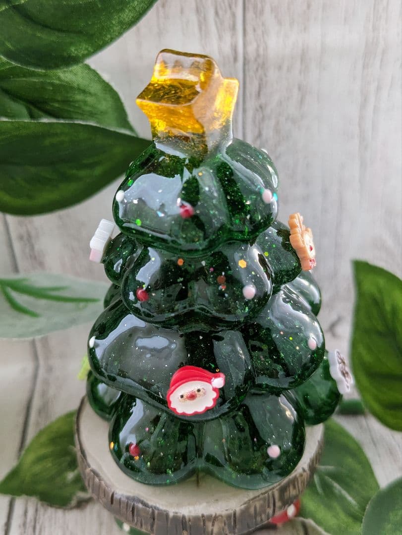 【Milky】グリーンクォーツのクリスマスツリー形オルゴナイト☆他６点