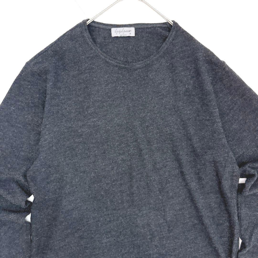 美品✨ヨウジヤマモト プールオム（2）長袖ニットセーター ウール毛100 秋冬