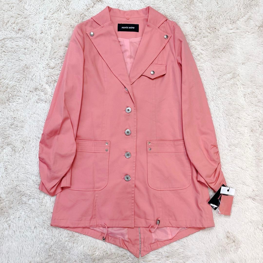 【未着用級•タグ付き】ピースナウ 2way 耳付きフード スプリングコート M