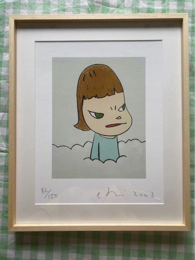 奈良美智 版画「In The Cloud」