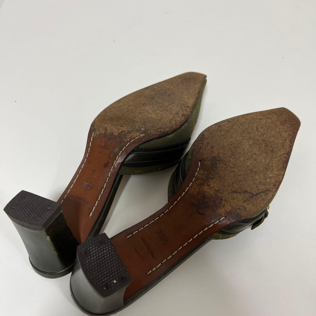 ルイヴィトン キャンバス モノグラムミニ ミュール 35 1/2 中古