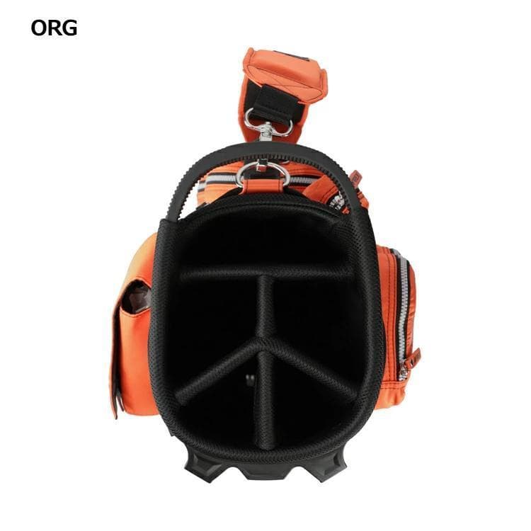 新品 AVIREX アヴィレックスゴルフ スタンド キャディバッグ オレンジ