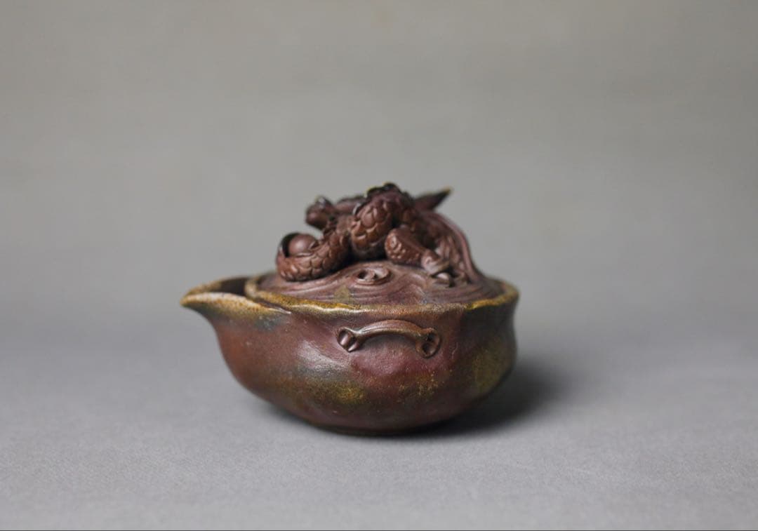 備前焼 龍細工 宝瓶 煎茶器 湯冷まし 七点