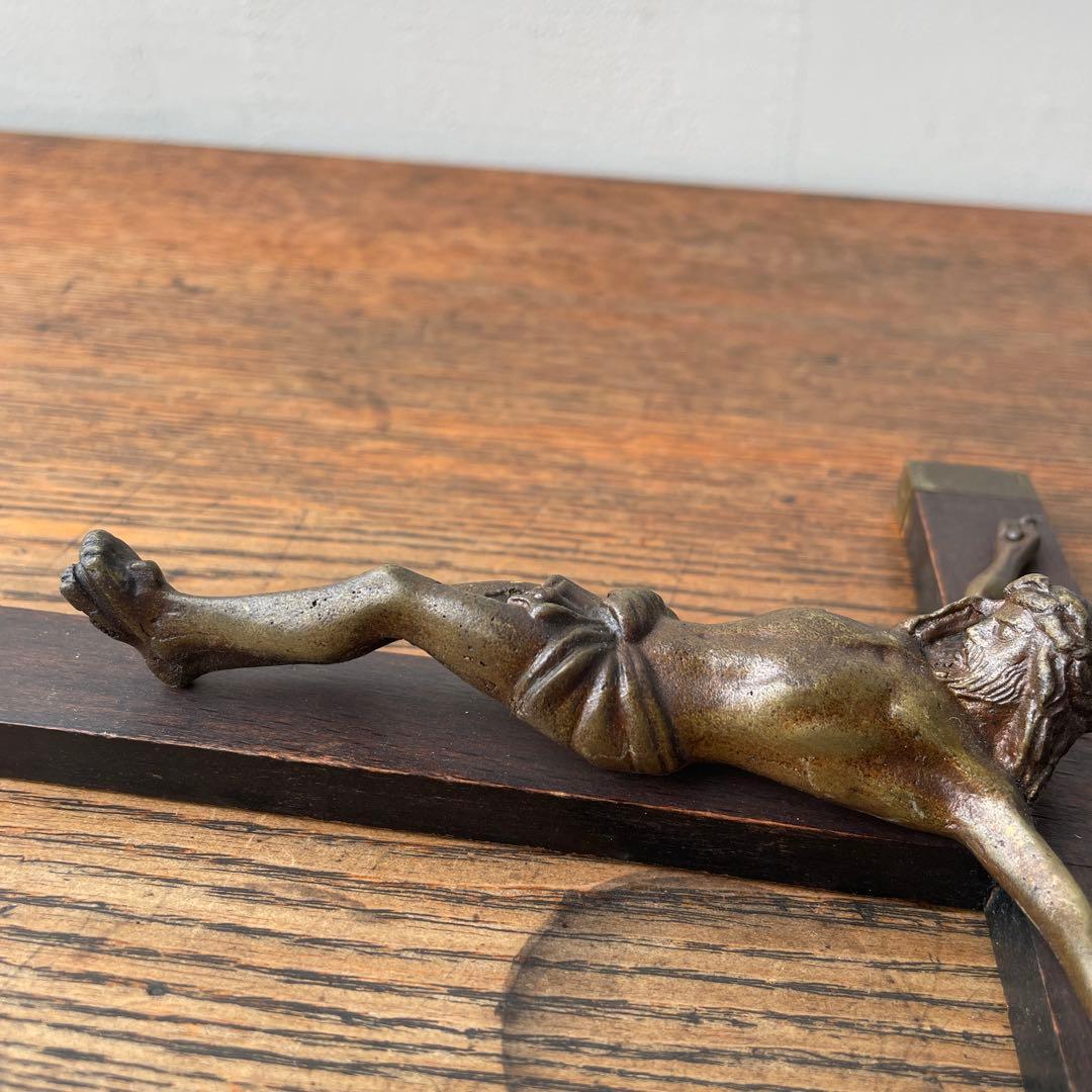 木製　十字架 イエス像　ヴィンテージ