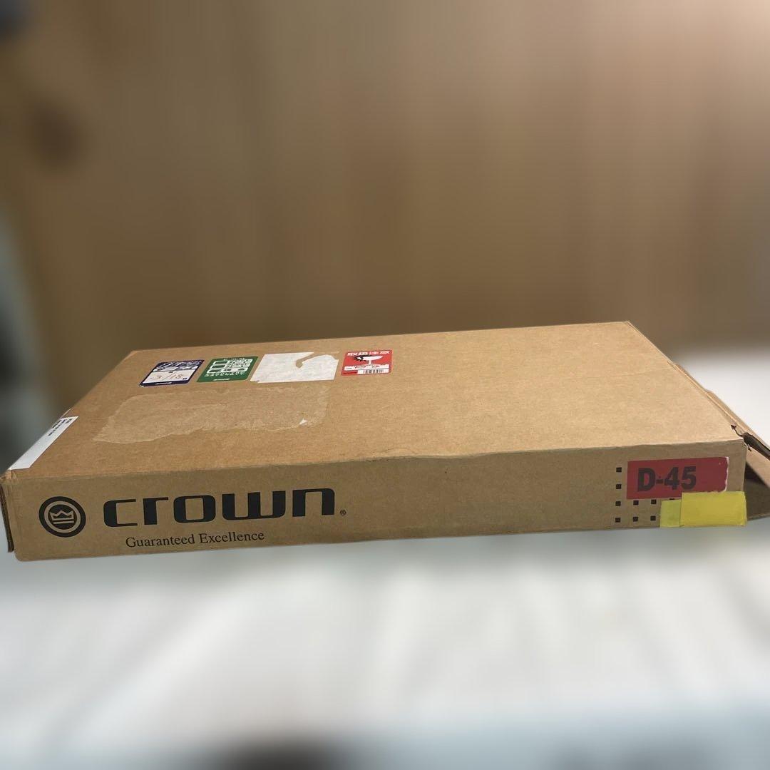 【動作未確認/希少】Crown D-45 パワーアンプ 海外プラグ ジャンク