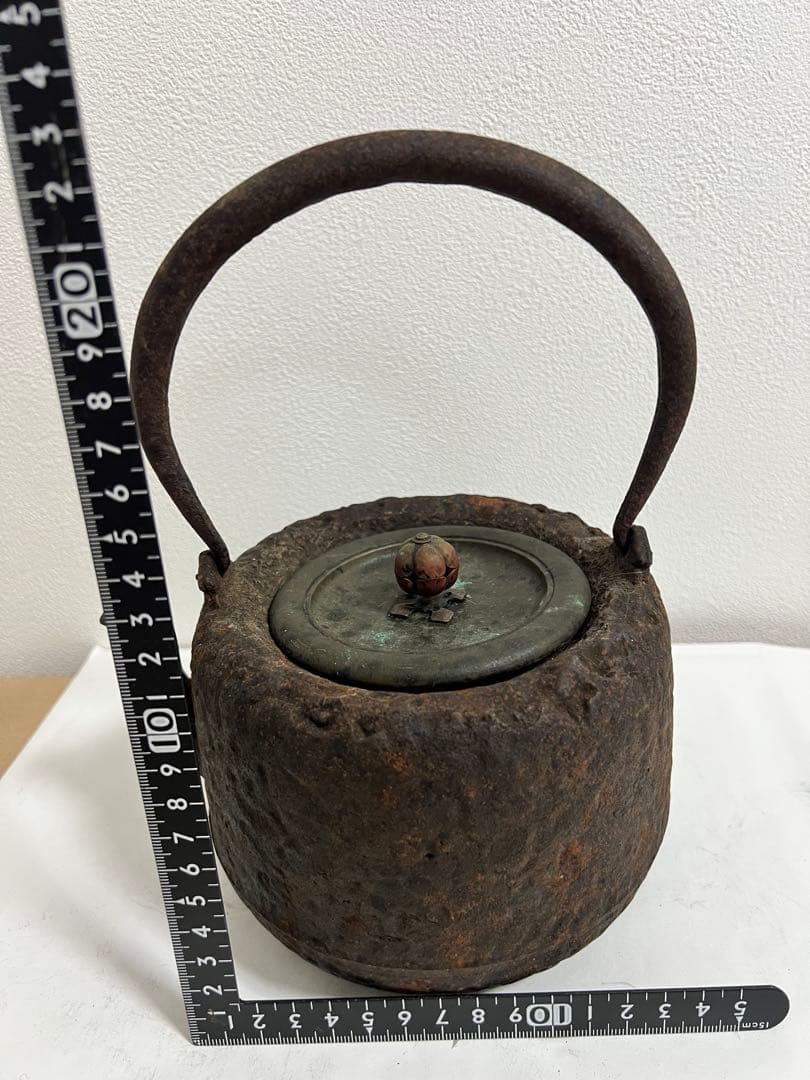 時代物 龍文堂 安之介 小振 鉄瓶 急須 水漏れなし 茶道具 骨董品