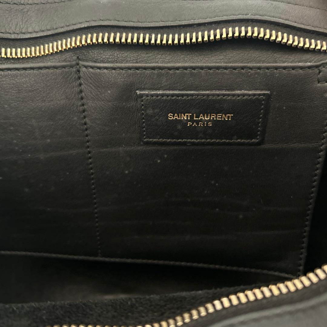 サンローランパリ　プチカバス　ハンドバッグ　2WAYショルダー　ブラック