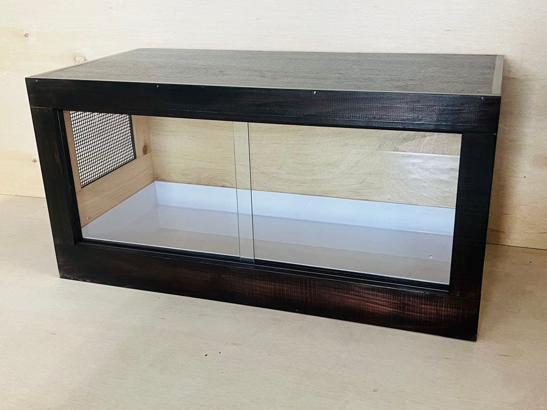 RepBox 木製ケージ　900×450×450　小動物、爬虫類用　ブラウン